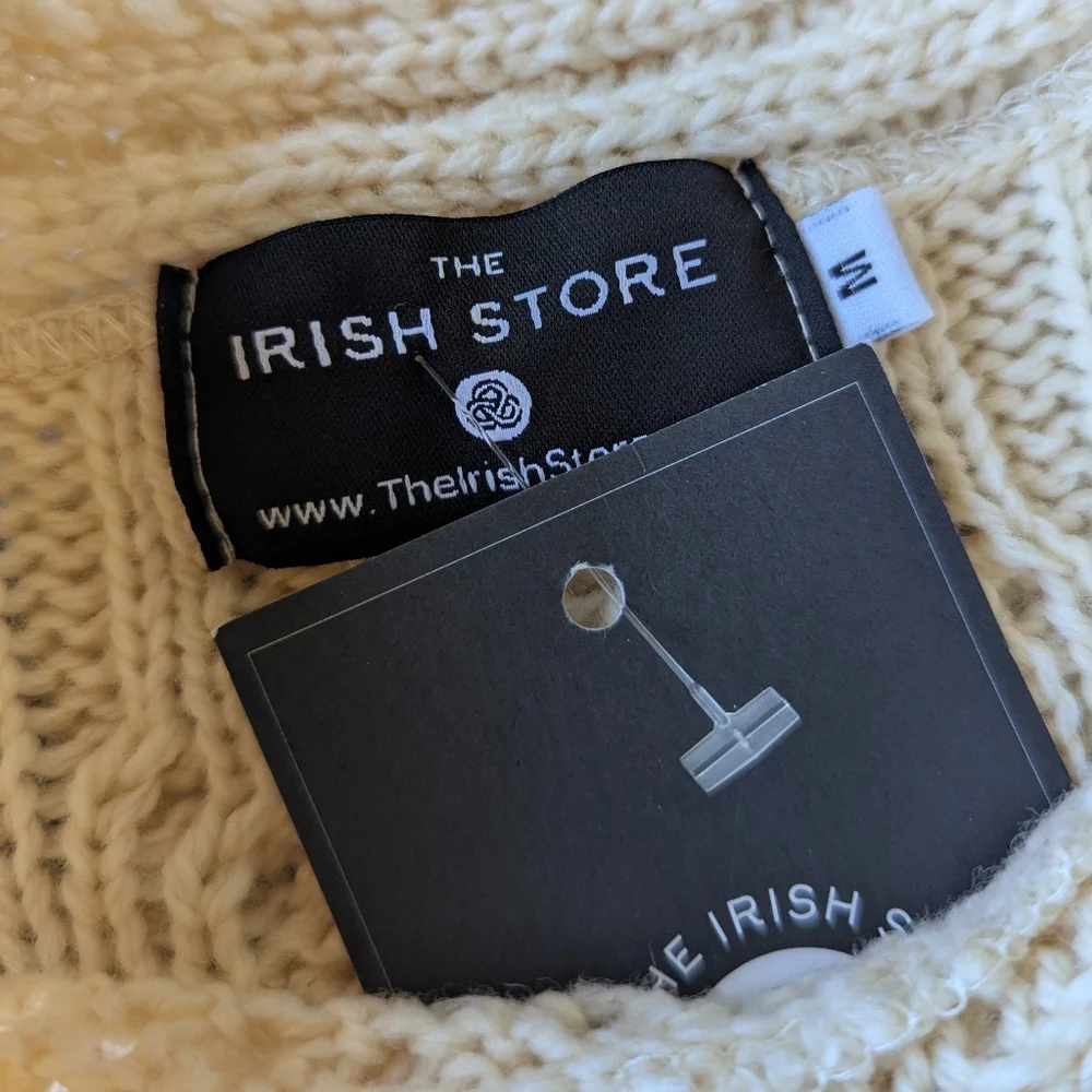 NWT The Irish Store 100% New Merino Wool Tunic Sweater - Picture 5 of 8